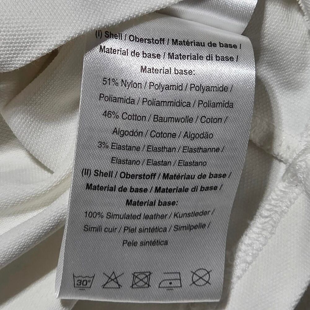 Golfino white quarter zip golf polo shirt women's size 12 - Picture 6 of 8